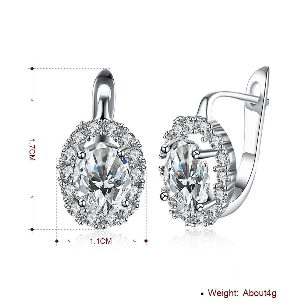 1.00 Ct Amethyst Round Cut Huggie Earring in 18K White Gold Plated-Accessories Earrings-NXTLVLNYC