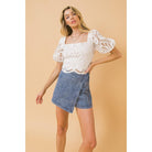 A Cropped Lace Top-Shirts & Tops-NXTLVLNYC