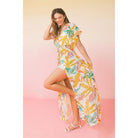 A Printed Woven Maxi Cover Up-Dresses-NXTLVLNYC