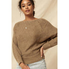 A Ribbed Knit Sweater-NXTLVLNYC