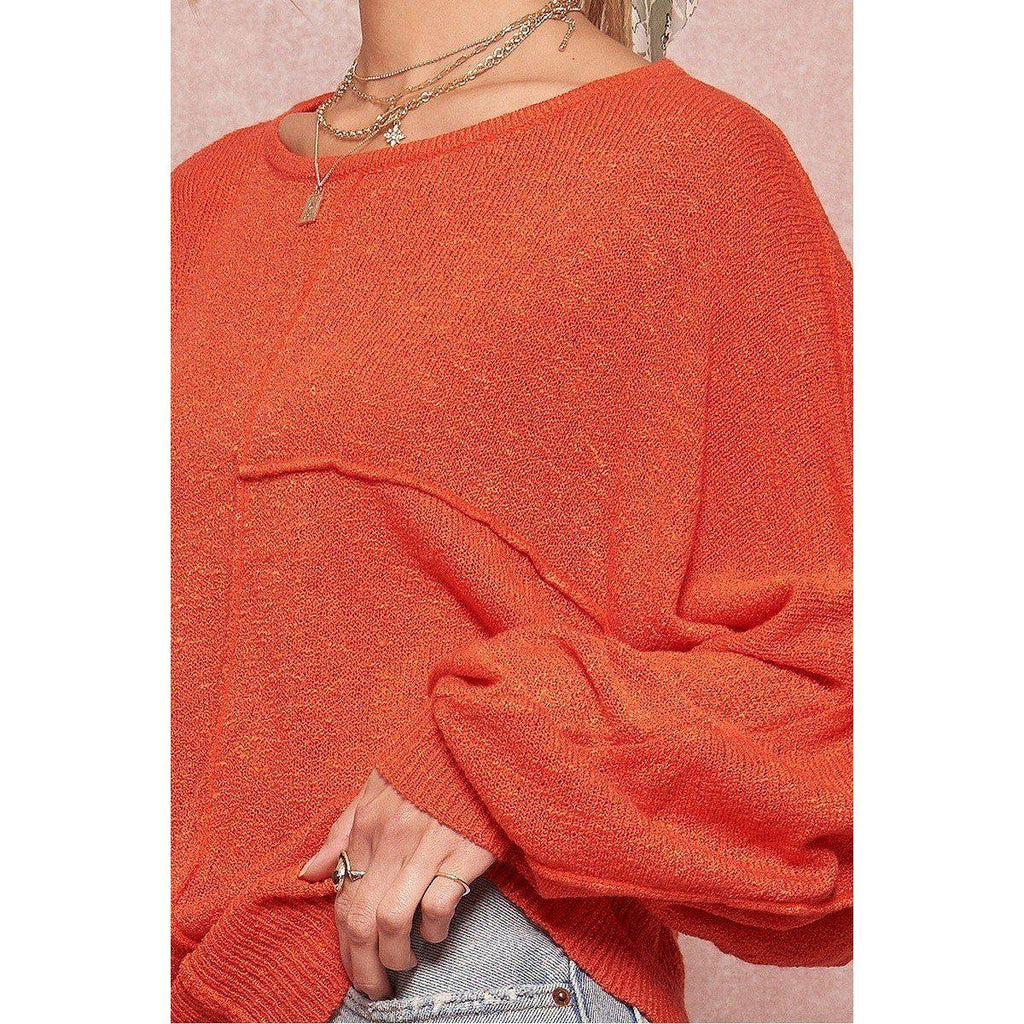 A Solid Knit Sweater-Clothing Sweaters-NXTLVLNYC