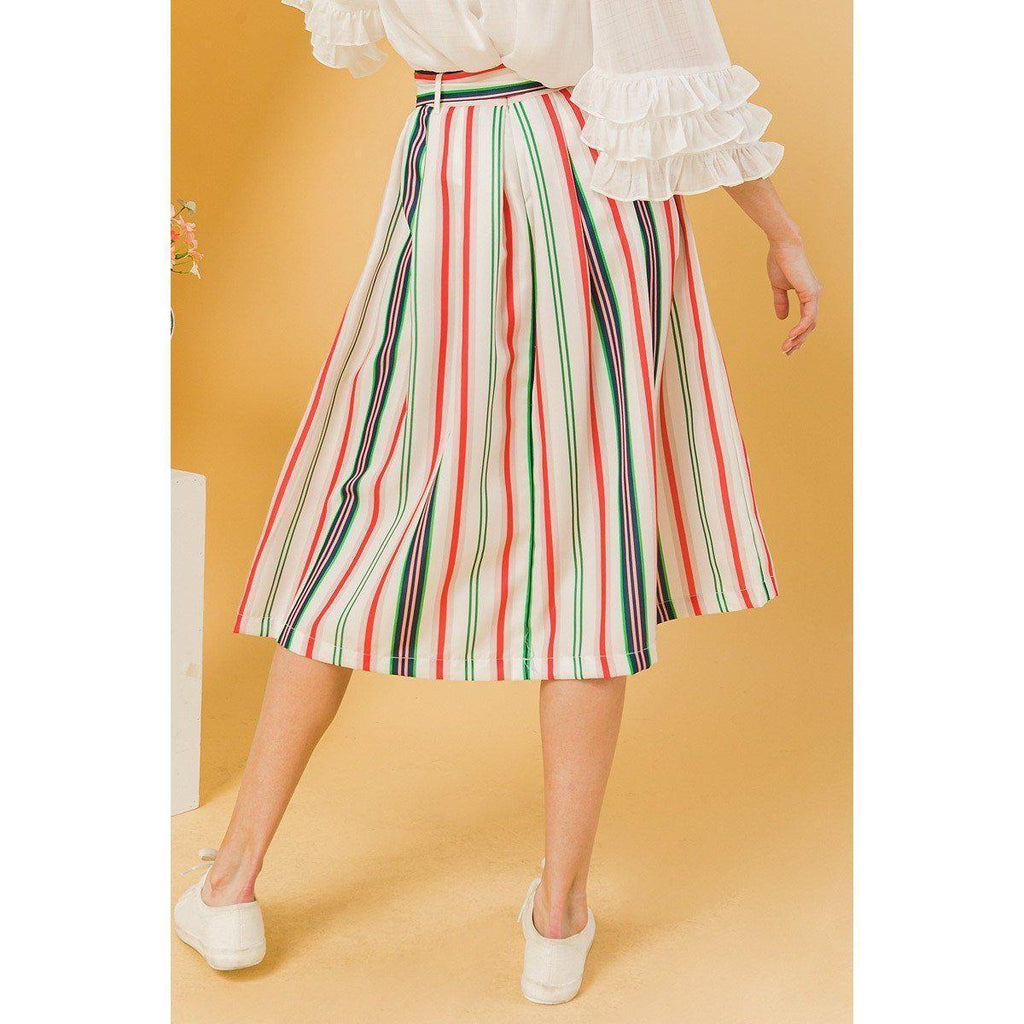 A Woven Midi Skirt-NXTLVLNYC