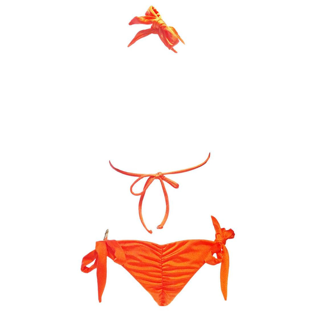 Amber Luxury Top & Tie Side Bottom - Orange-Sports & Entertainment - Swimming - Bikinis Set-NXTLVLNYC