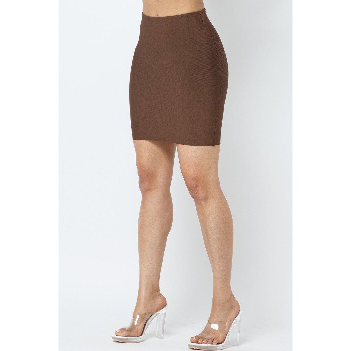 Bandage Mini Skirt-Dresses-NXTLVLNYC