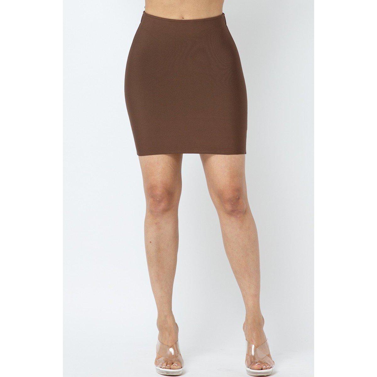 Bandage Mini Skirt-Dresses-NXTLVLNYC