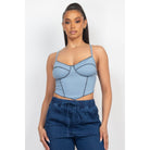 Bustier Sleeveless Ribbed Top-NXTLVLNYC