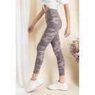 Camouflage Printed Rayon Spandex Leggings-Pants-NXTLVLNYC