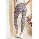 Camouflage Printed Rayon Spandex Leggings-Pants-NXTLVLNYC