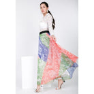 Color Block Pleated Maxi Skirt-Women - Apparel - Dresses - Maxi-NXTLVLNYC
