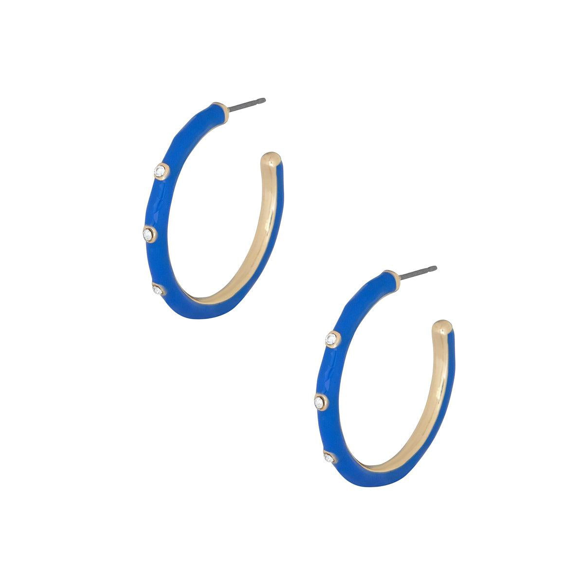 Color Metal Hoop Earring-Earrings-NXTLVLNYC