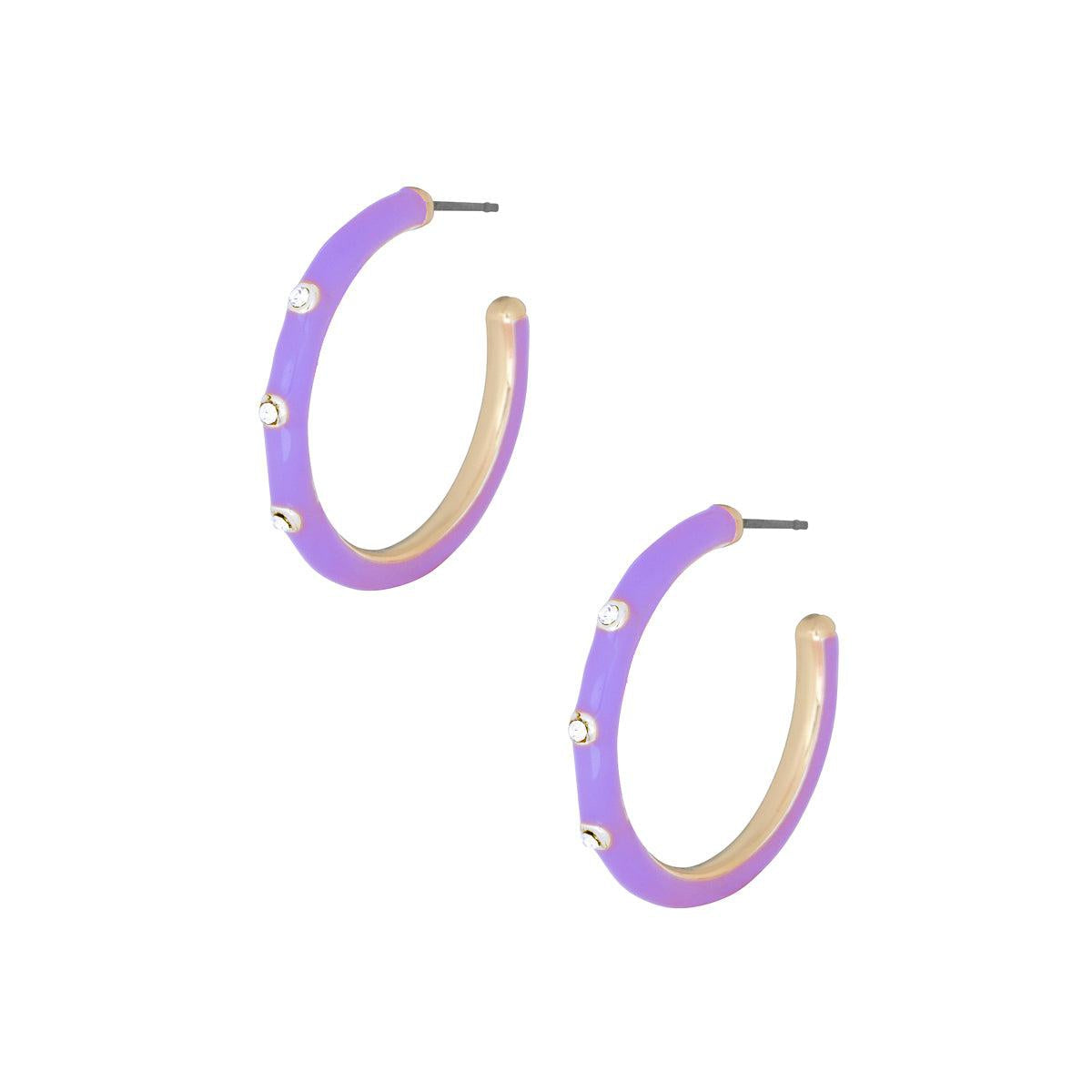 Color Metal Hoop Earring-Earrings-NXTLVLNYC