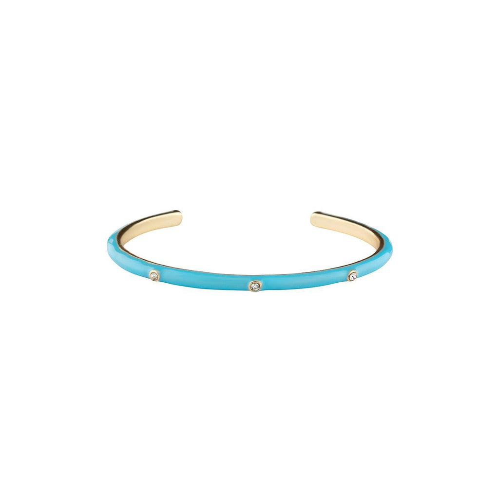Color Metal Rhinestone Cuff Bracelet-Bracelets-NXTLVLNYC