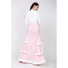 Contrast Hem Ruffle Layer Maxi Skirt-Women - Apparel - Skirts - Maxi-NXTLVLNYC