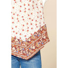 Ditsy Floral Border Printed Loose-fit Tee-Shirts & Tops-NXTLVLNYC