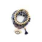 Evil Eye Bead Tassel Bracelet Set-NXTLVLNYC