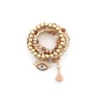 Evil Eye Bead Tassel Bracelet Set-NXTLVLNYC