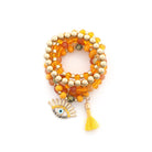 Evil Eye Bead Tassel Bracelet Set-NXTLVLNYC