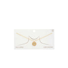Evil Eye Sun Charm Gold Dipped Necklace-Necklace-NXTLVLNYC