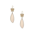 Fashion Butterfly Clear Stone Dangle Earring-NXTLVLNYC