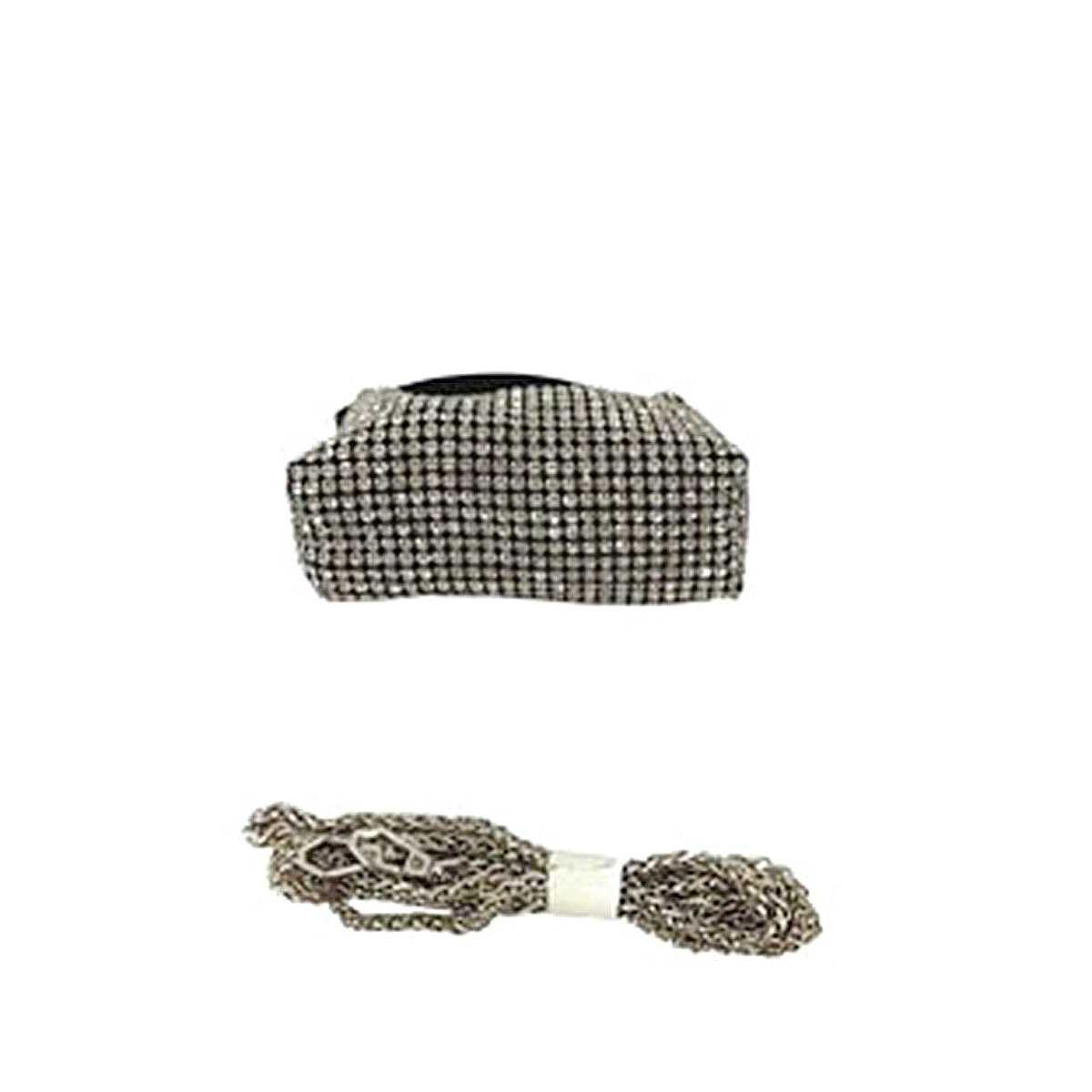 Fashion Chic Rhinestone Handle Clutch Bag-NXTLVLNYC