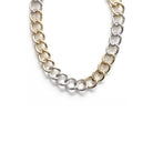 Fashion Metal Two Tone Necklace-Necklaces-NXTLVLNYC