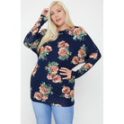 Flattering Cutout Details Floral Print Top-Clothing Tops-NXTLVLNYC