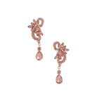 Flower Rhinestone Dangle Earring-Earrings-NXTLVLNYC