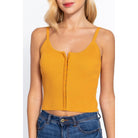 Front Closure With Hooks Sweater Cami Top-NXTLVLNYC