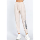 Graphic Long Jogger Pants-Women - Apparel - Pants - Trousers-NXTLVLNYC