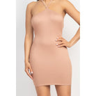 Halter Neck Ribbed Seamless Cut-out Dress-NXTLVLNYC