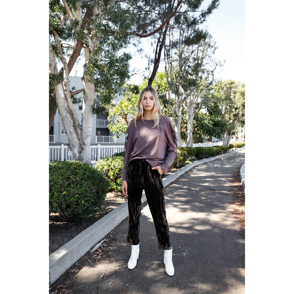 Long Sleeve Cut-out Sweater-NXTLVLNYC
