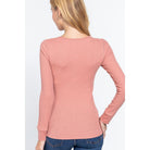 Long Slv Scoop Neck Thermal Top-Clothing Tops-NXTLVLNYC