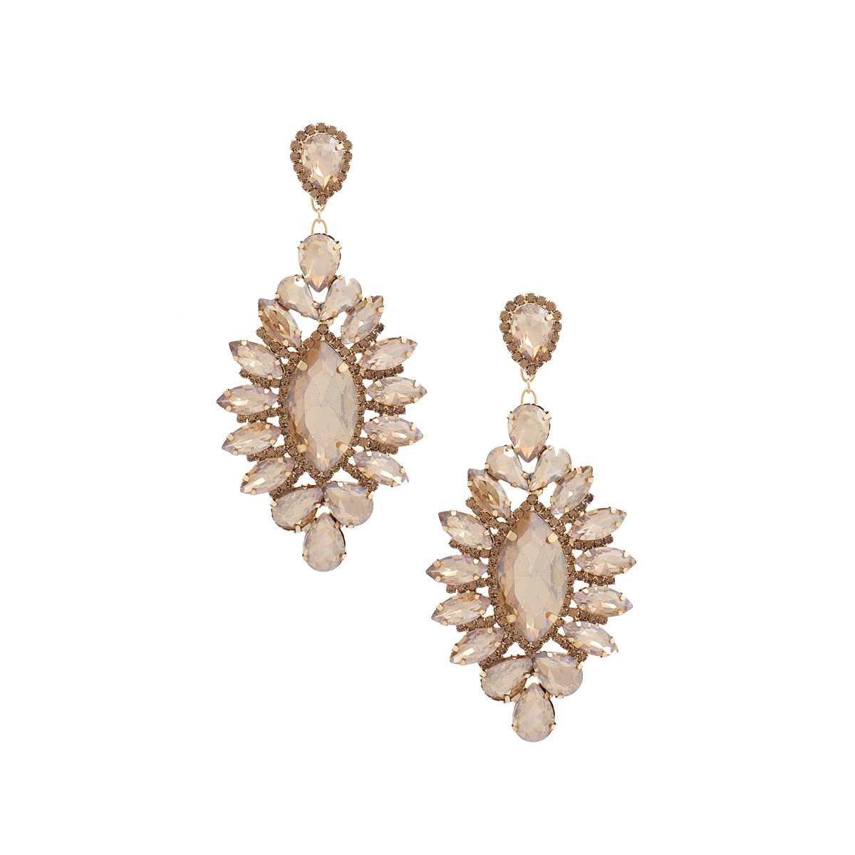 Marquise Rhinestone Dangle Earring-NXTLVLNYC