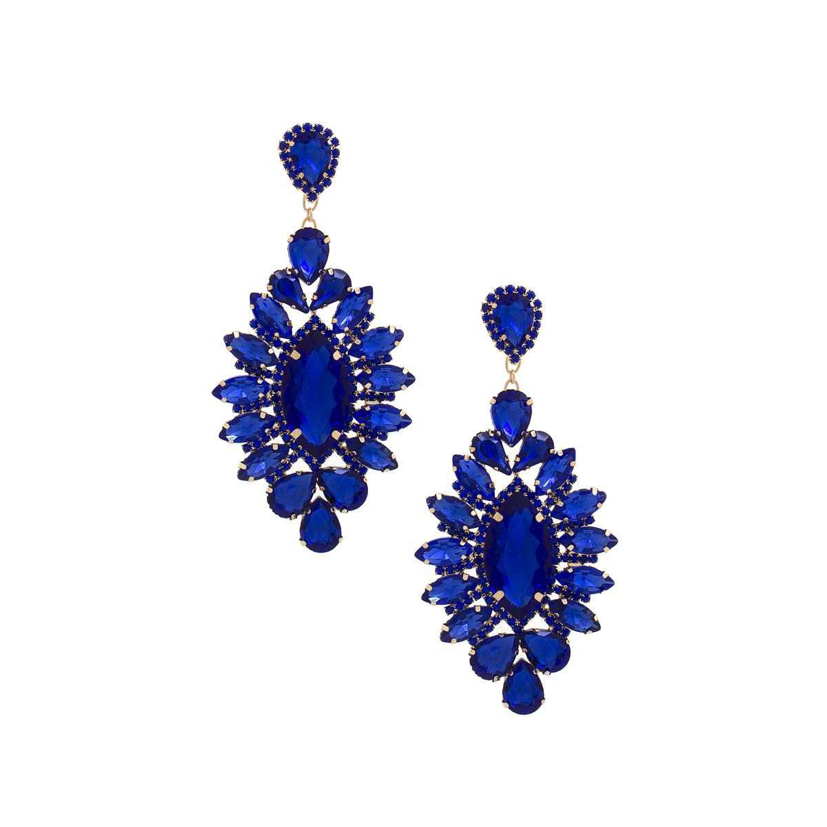 Marquise Rhinestone Dangle Earring-NXTLVLNYC