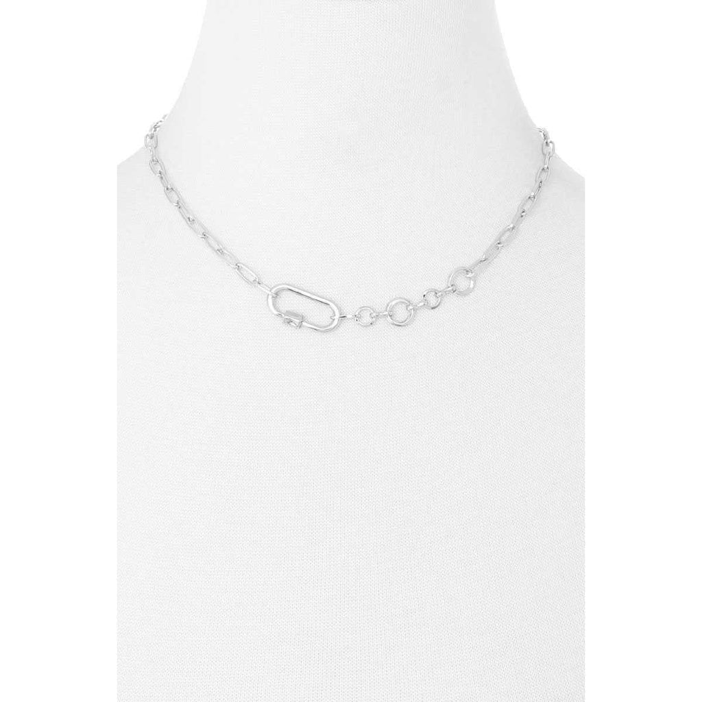Metal Chain Necklace-Accessories Necklaces-NXTLVLNYC