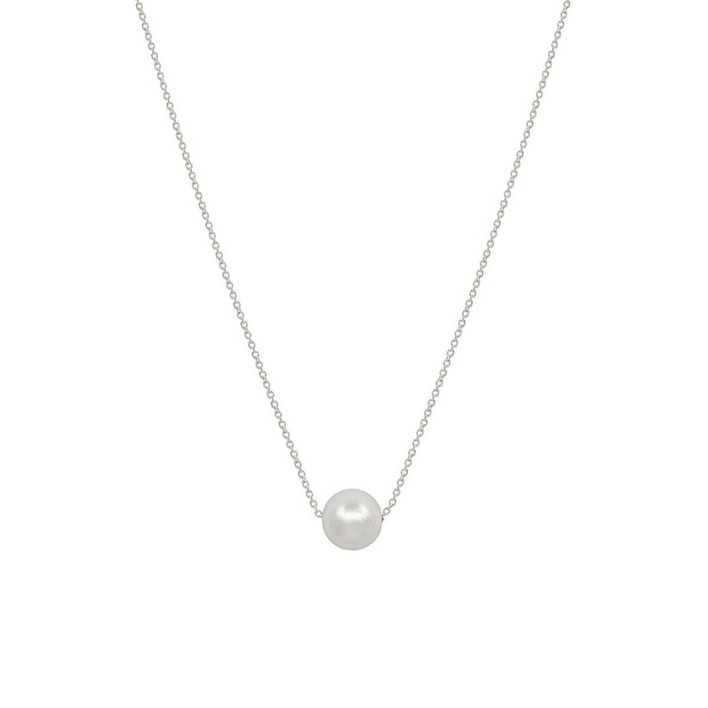 Metal Chain Pearl Pendant Necklace-NXTLVLNYC