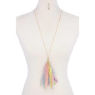 Metallic Stars Tulle Tassel Necklace-Jewelry & Accessories - Necklaces & Pendants-NXTLVLNYC