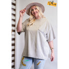 Mineral Washed Cotton Jersey Boxy Tunic-NXTLVLNYC