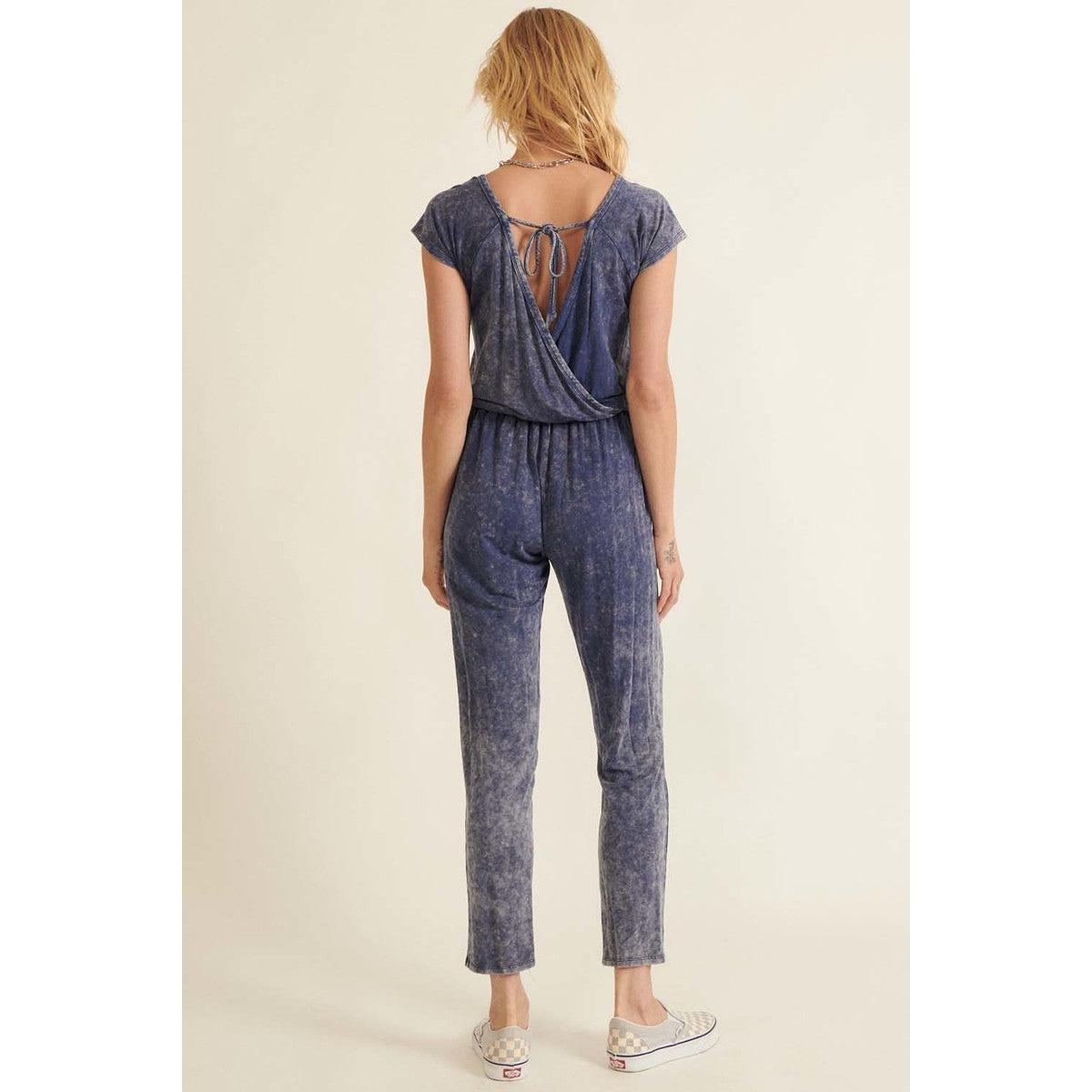 Mineral Washed Finish Knit Jumpsuit-NXTLVLNYC