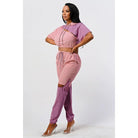 Pants Set In Color Block With Hoodie And Detachable Bottom Part-NXTLVLNYC
