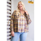 Plaid Mix Button Down Shirt-NXTLVLNYC