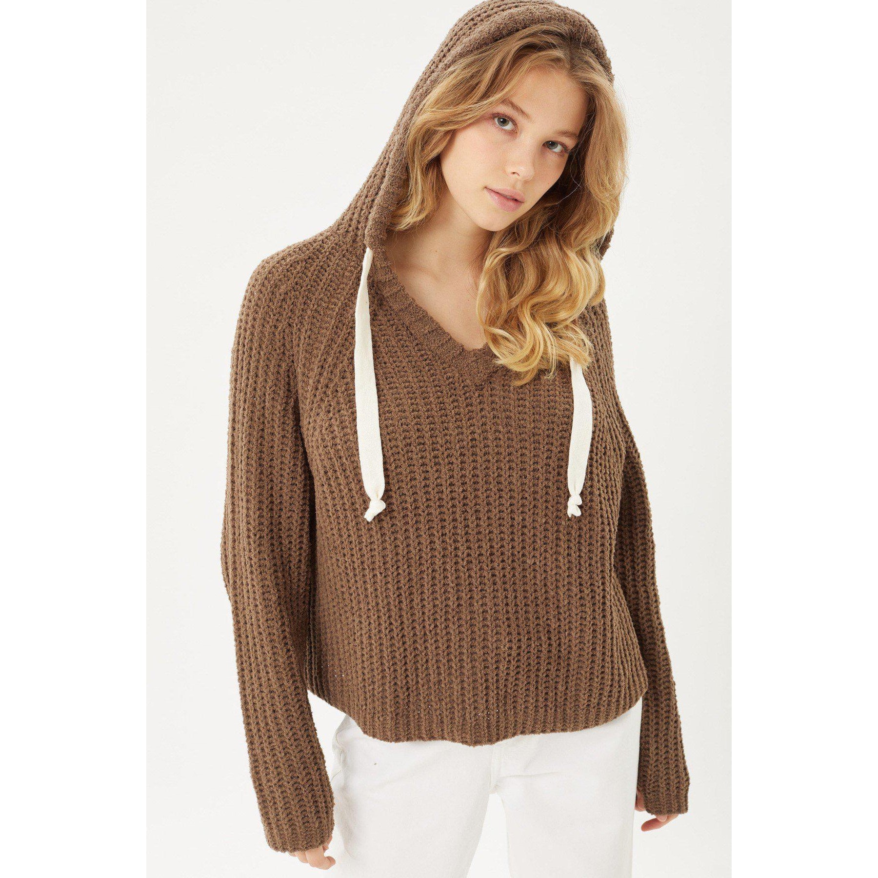 Pullover Hoodie Sweater Top-Clothing Sweaters-NXTLVLNYC