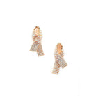 Rhinestone Awarness Bow Earring-NXTLVLNYC