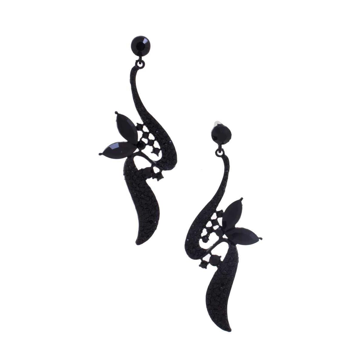 Rhinestone Dangle Earring-Earrings-NXTLVLNYC