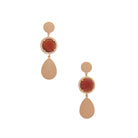 Round Gem Teardrop Dangle Earring-NXTLVLNYC