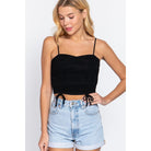 Ruched Side Shirring Cami Top-NXTLVLNYC