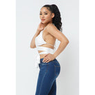 Satin Wrap Around Top-NXTLVLNYC