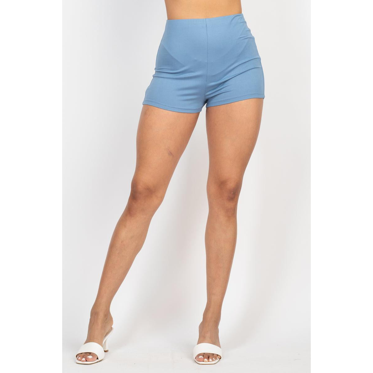 Scoop Buttoned Full Cami Top & Mini Shorts Set-NXTLVLNYC