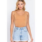 Scoop Neck 2 Ply Crop Tank Top-NXTLVLNYC