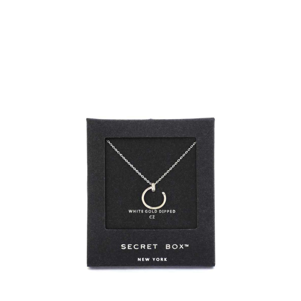 Secret Box Nail Charm Necklace-NXTLVLNYC